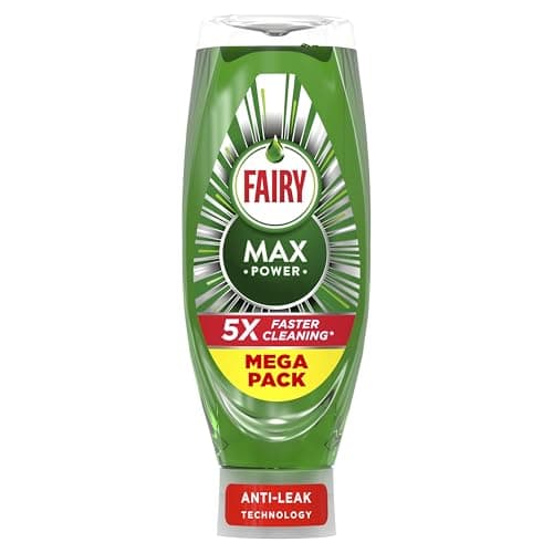 Image of Fairy Max Power Washing Up Liquid 730ML, Easy and Effortless Cleaning, Even On Your Greasiest Pots and Pans