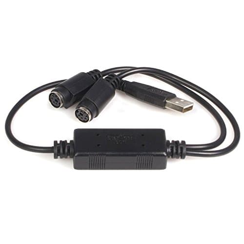 Image of StarTech.com USB to PS/2 Adapter for Keyboard and Mouse - Keyboard / mouse adapter - USB - USBPS2PC