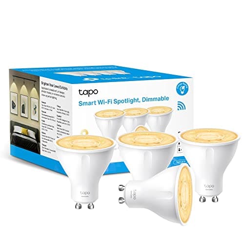 Image of Tapo L610 (4-Pack) Smart Bulb, Alexa Light Bulb, WiFi Smart Light Bulb, GU10 Lamp Base, 1-100% Dimmable Wi-Fi LED Spotlight Bulbs, High Lumen, Remote Control, Voice Control with Alexa & Google