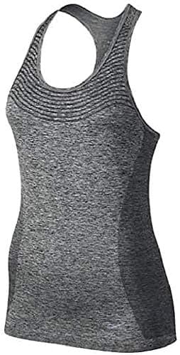 Image of Nike Women DRI-FIT KNIT TANK Tank Top - Black/Heather, L