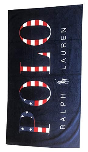 Image of Polo Ralph Lauren 35" x 66" Logo Pool/Bath/Travel Beach Towel (35"x66", Navy)