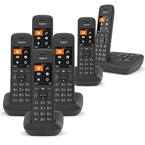 Image of Gigaset Premium C575A Cordless Phone, Six Handset with Answer Machine and Nuisance Call Block