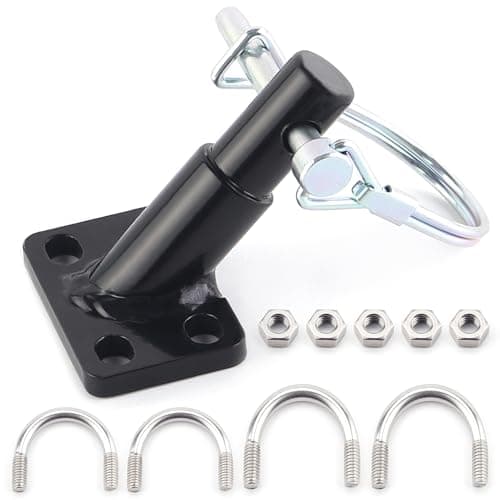 Image of Upgraded Bike Trailer Hitch Coupler Attachment for Schwinn & Instep Bike Trailer Parts, Bicycle Trailer Adapter for Kids & Dog Bike Cargo Trailers Connector Accessories, Quick Install and Remove Black