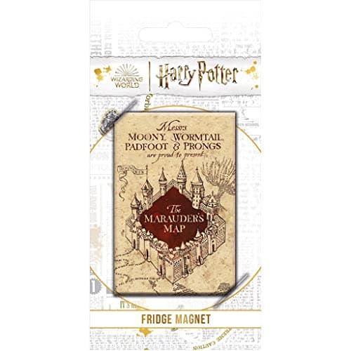 Image of Harry Potter Marauders Map Fridge Magnet (One Size) (Beige/Brown)