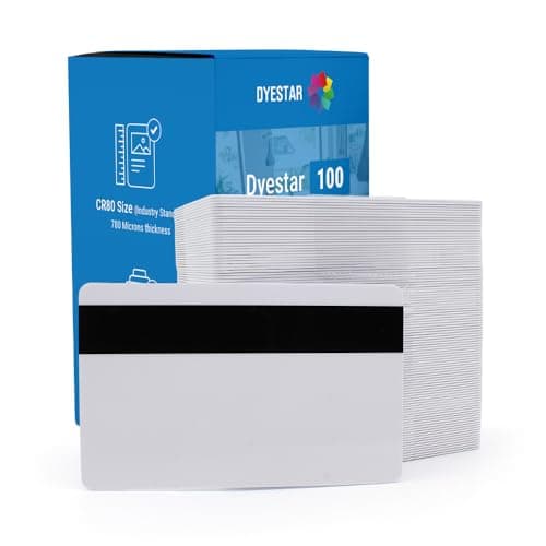 Image of Dyestar Blank Hi-Co Mag Stripe Plastic Cards, Pack of 100
