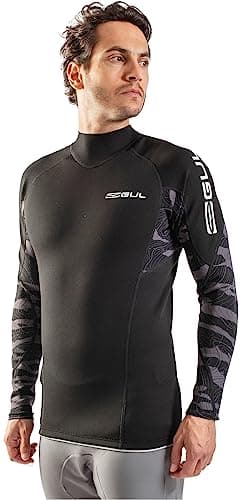 Image of Gul Mens Response 1mm Thermo Top - Black Contour Camo - Thermal Warm Heat Layer Layers