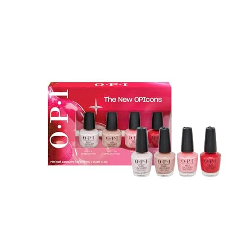 Image of OPI The New OPIcons Nail Lacquer Collection - Long-Lasting, Quick Dry Luxury Varnish for Manicure & Pedicure - 4 Piece Mini Pack (4 x 3.75ml)