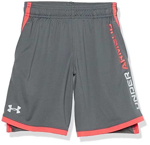 Image of Under Armour Boys' Stunt 3.0 Shorts , Pitch Gray (013)/Mod Gray , Youth Large