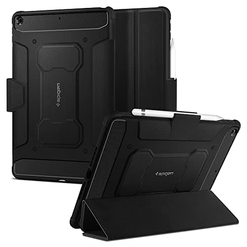 Image of Spigen Rugged Armor Pro Case Compatible with iPad 10.2 Inch iPad 9th Generation 2021 / iPad 8th Generation 2020 / iPad 7th Generation 2019 - Black