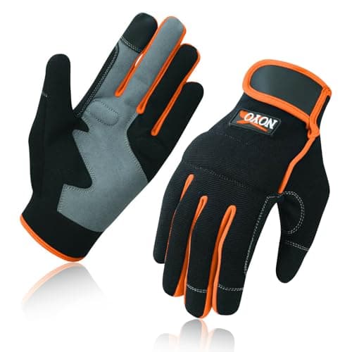 Image of Swift Wear Work Gloves Mechanics Hand Protection Tradesman Farmer's Gardening DIY Builders Safety Gloves (Orange, 2XL)