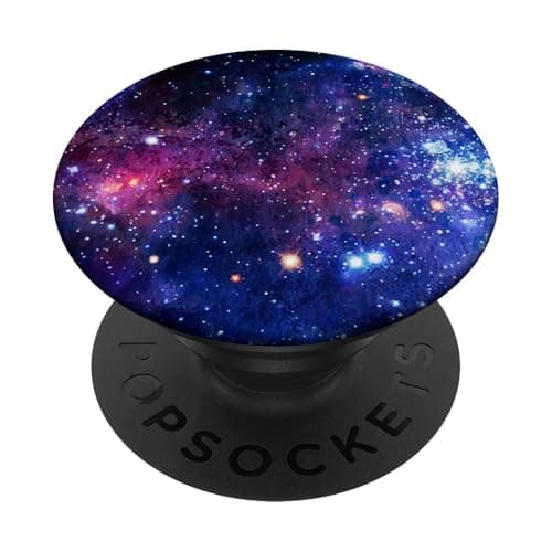 Image of PopSockets Purple Blue Galaxy Space Stars Nebula Cosmic Sky PopSockets Swappable PopGrip
