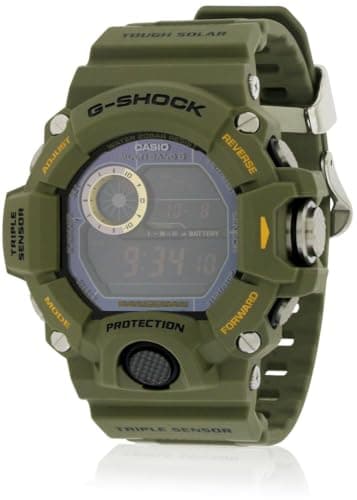 Image of Casio Men's G-Shock GW9400-3 Green Plastic Quartz Watch with Digital Dial