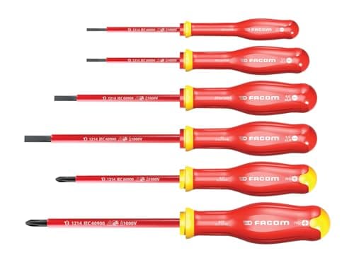 Image of FACOM PROTWIST VDE SCREWDIVER Set 6PCE PH/SL