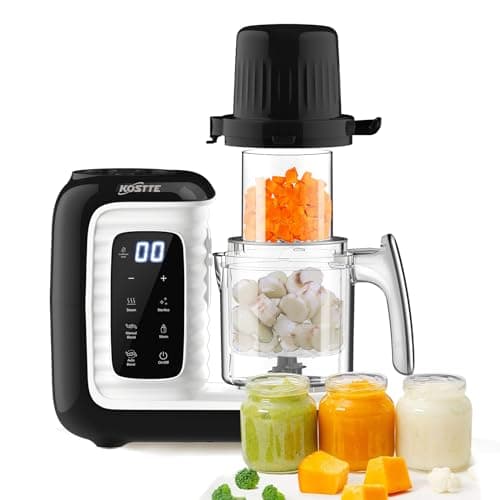 Image of KOSTTE Baby Food Maker, One Step Baby Food Processor Steamer with Steam Basket, Blender and Steamer Machine for Healthy Homemade Food, BPA-Free