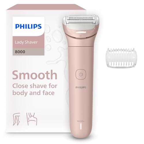 Image of Philips Lady Shaver Series 8000 - Cordless, Wet & Dry Electric Shaver, 3-Blade Shaving System, Flexible Shaving Head, LED Light, for Legs & Body, 100 Mins. Runtime, Model BRL129/00