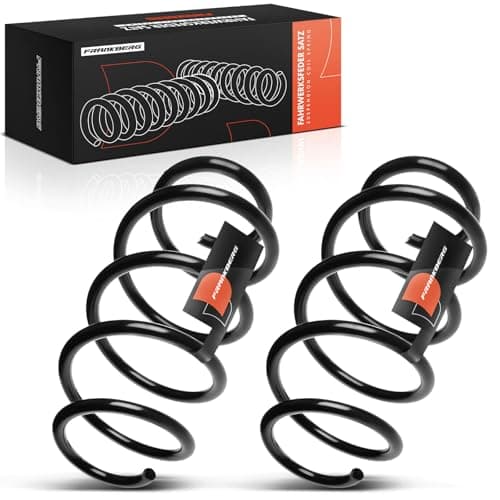 Image of Frankberg 2x Coil Spring Front axle Compatible with A3 8P1 2003-2012 A3 Sportback 8PA 2004-2013 Leon 1P1 2005-2012 Replace# 1K0411105BA