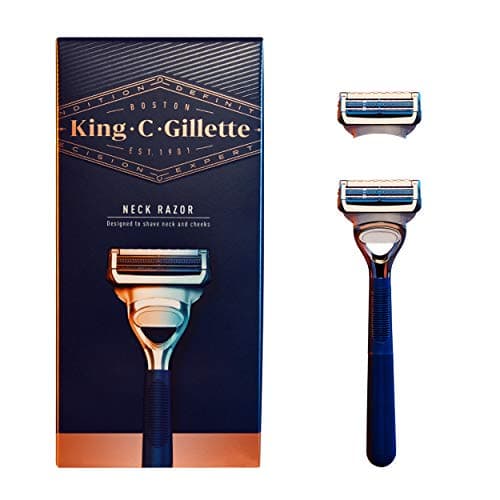 Image of King C. Gillette Neck Razor, Handle plus 2 Blade Refills