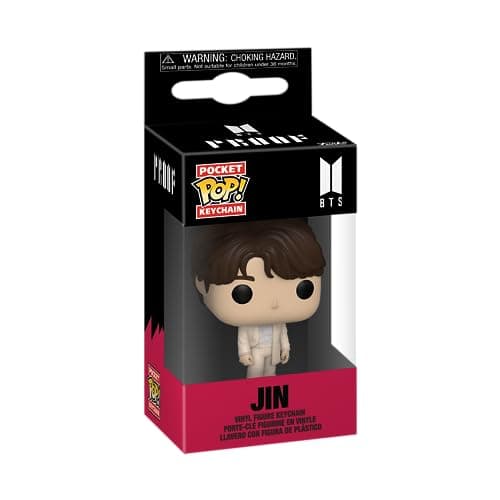 Image of Funko Pop! Keychain: BTS - Jin Novelty Keyring - Collectable Mini Figure - Stocking Filler - Gift Idea - Official Merchandise - Music Fans - Backpack Decor