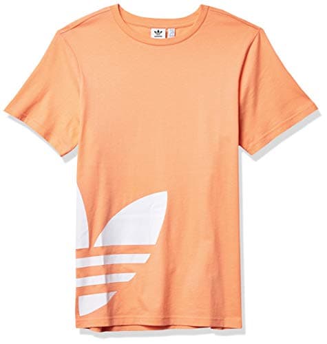 Image of adidas Originals Kids Unisex Big Trefoil Tee Chalk Coral/White X-Small