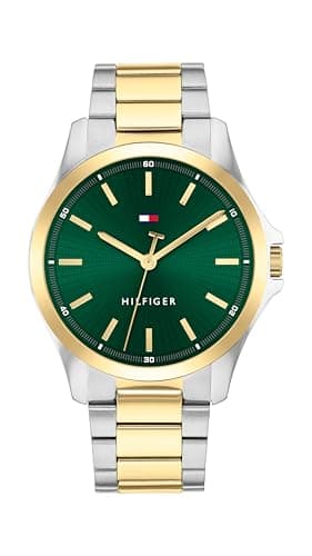 Image of Tommy Hilfiger Three Hand Quartz Movement Watch for Men with Two-Tone Stainless Steel Bracelet - 1792192