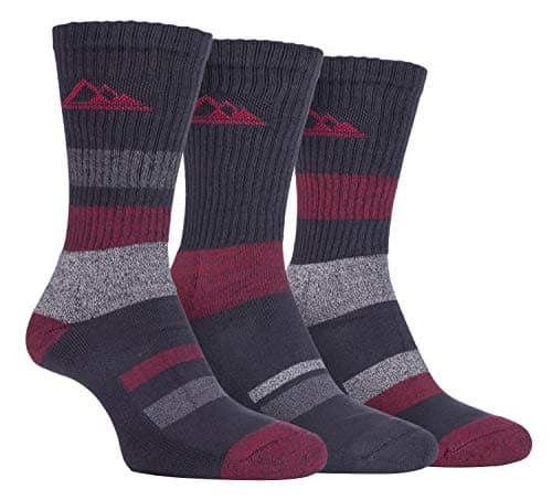 Image of Storm Bloc - 3 Pack Mens Padded Sole Anti Blister Lightweight Breathable Cotton Walking Hiking Socks for Summer