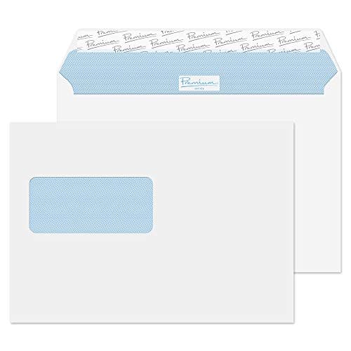 Image of Blake Office C5 162 x 229 mm 120 gsm Peel & Seal Wallet High Window Envelopes (34217) Ultra White Wove - Pack of 500