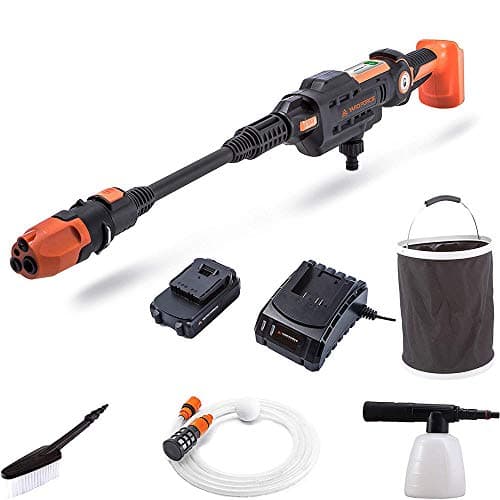 Image of Yard Force 22Bar 20V Aquajet Cordless Pressure Washer with 2.5Ah Lithium-Ion Battery, Charger and Accessories LW C02