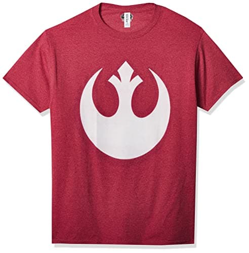 Image of STAR WARS Men's Alliance Emblem Logo T-Shirt, Red Heather, Large