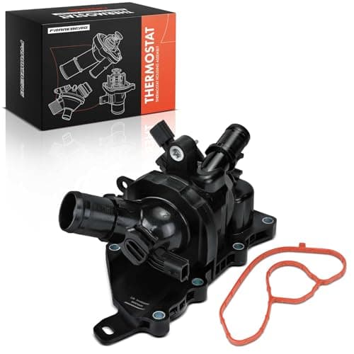 Image of Frankberg Engine Coolant thermostat Housing 2-Pin Petrol Compatible with Duster HM A-Class W177 B-Class W247 Qashqai III J12 C.a.p.t.u.r I H5 J5 Replace# 110600260R