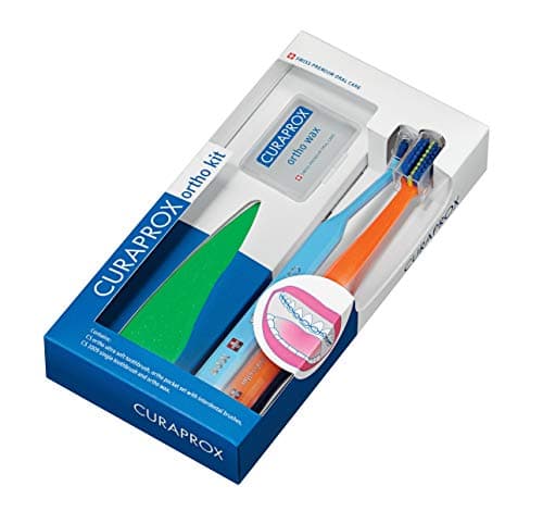 Image of Curaprox Orthodontic Care Set – Complete Ortho Kit with Toothbrushes, Interdental Brushes, Holder & Ortho Wax | for Braces & Oral Hygiene | Designed in Switzerland