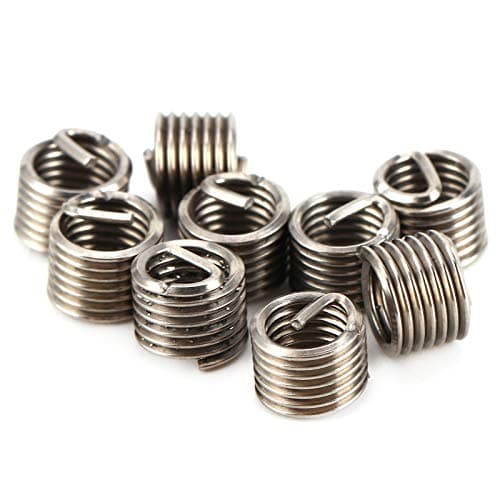 Image of M5 x 0.8 x 1.5D Stainless Steel Thread Repair Insert Kit, 100 Pieces, SUS304 Material, Wire Thread Inserts for Screw Repair