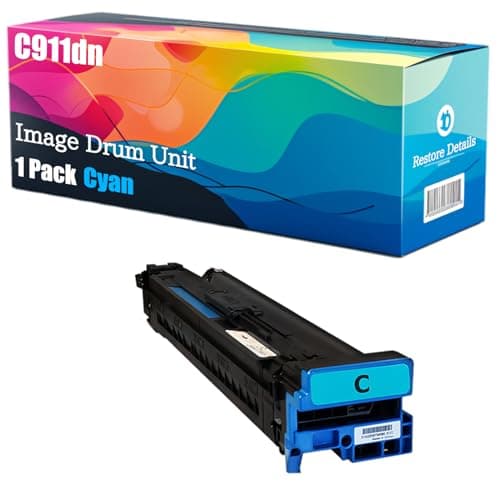 Image of High Yield C911dn 45103716 45103715 45103714 45103713 Image Drum Unit Compatible for OKI C911dn C931 C931dn Printer, Unleash High-Definition Printing, Achieving 40000 Pages (Cyan)