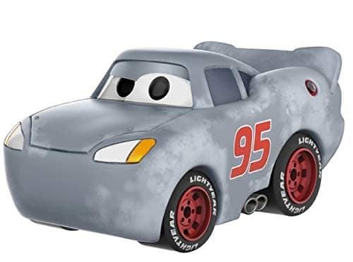 Image of Funko - Disney Cars 3-Lightning McQueen Grey (Primed) Figurine, Multicoloured, 14179