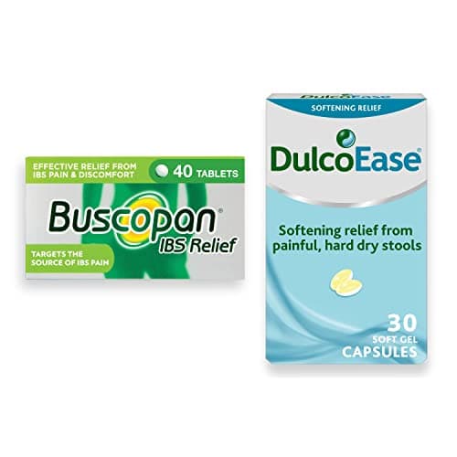 Image of Buscopan IBS and DulcoEase Bundle Pack- Buscopan IBS 40 Tablets Start to Work in 15 Minutes for Relief of IBS Pain and Discomfort and DulcoEase 30 Capsules for The Treatment of Constipation