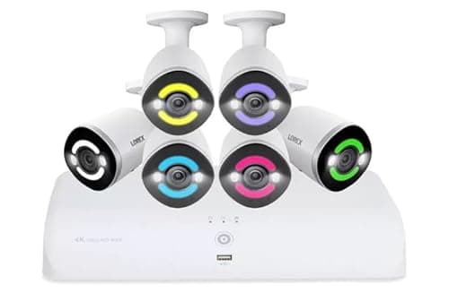 Image of Lorex Fusion 4K 16-Channel 2TB Wired NVR CCTV System with 6 4K Wired Indoor/Outdoor Smart Security Lighting Cameras TN84628A6-EP
