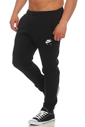 Image of Nike M NSW JOGGER FLC AIR HRTG - Trousers for Men, Negro (Black / White), 2XL
