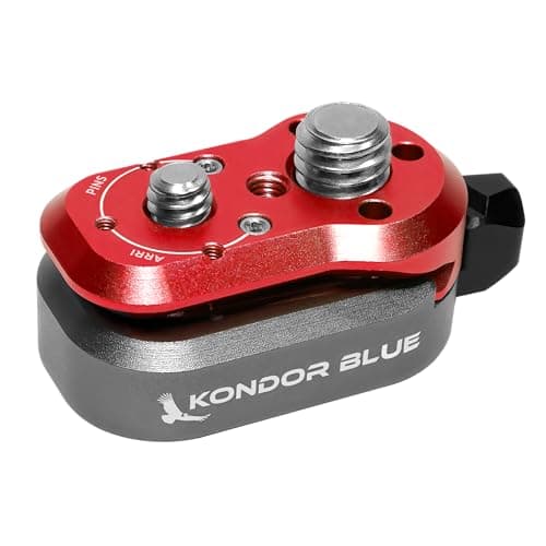 Image of KONDOR BLUE Mini Lock Quick Release Plates for Camera Monitors, Arms, Accessories, Microphones, Key Lights | Quickly and Securely Attach and Detach Accessories on Your Cinema Rig | Red