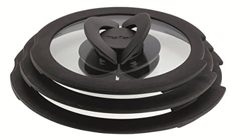 Image of Tefal Ingenio L9931012 3 Piece Glass Lids, 18-18-20, Black