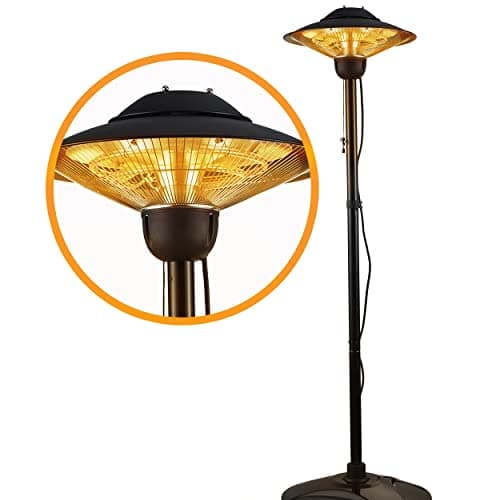 Image of DONYER POWER Electric Patio Heater Garden Haeting 2000W Waterproof Outdoor&Indoor Free Standing