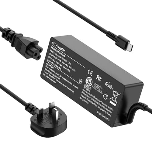 Image of 100W USB C Laptop Charger Power Adapter Compatible with Macbook Pro/Air 16 15 13 Lenovo ThinkPad/Dell XPS/HP Chromebook X360 Asus Acer Samsung Chromebook Fast Charger Type C and All USB-C Device