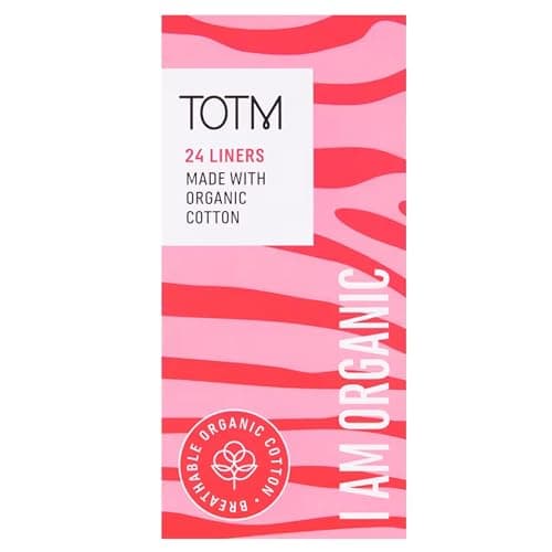 Image of TOTM Panty Liners | Certified Organic Cotton | Unwrapped & Less Waste | Naturally Soft, Absorbent & Super Comfy | 24 Liners