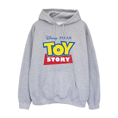 Image of Disney Women's Toy Story Logo Hoodie Large Heather Grey