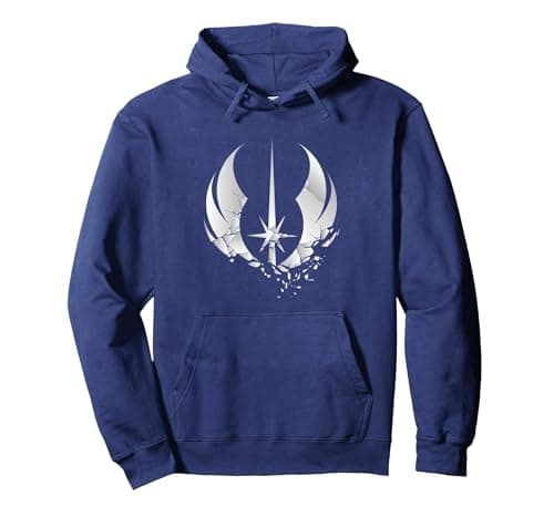 Image of Star Wars Obi-Wan Kenobi Jedi Order Pullover Hoodie, Adult Unisex, Navy Blue, Small