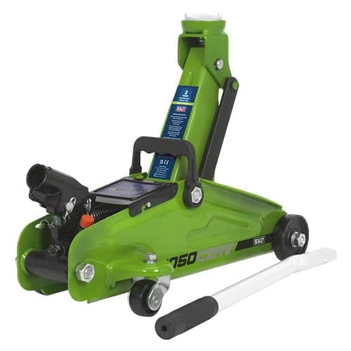 Image of Trolley Jack 2tonne Short Chassis - Hi-Vis