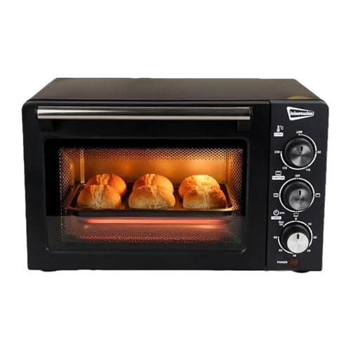 Image of Leisurewize - 14L Low Wattage Mini Electric Oven - 1200W Multi Function Grill, Roast, Bake - Adjustable Thermostat, Timer Control Tabletop Oven | 240°C Max Temp | LW609