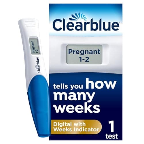 Image of Clearblue Pregnancy Test Digital with Weeks Indicator, Tells You How Many Weeks, 1 Digital Test, Packaging May Vary