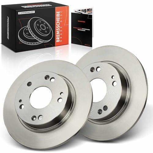Image of Frankberg Brake Disc Set incl. 2x Discs Rear Solid Ø260mm Compatible with Civic VIII Hatchback FK FN Civic VIII Saloon FA FD Replace# 42510SNAA00