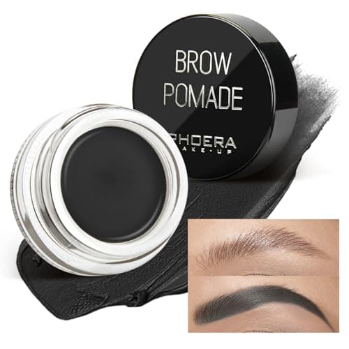Image of Eyebrow Gel,Eyebrow Brow Pomade Professional Makeup Tinted Eyebrow,24 Hours Long Lasting,Lightweight,Waterproof,Smudge-Proof,Transfer-Proof,Sweat Resistant Brow Cream(6#Jet Black)