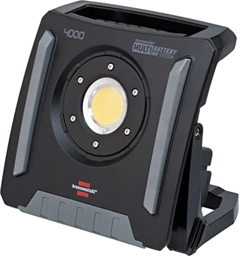 Image of Brennenstuhl Professional Multi Battery LED Work Light Rechargeable 4000 MA compatible with 18V Batteries from 11 different Manufacturers (4500lm, 40W, IP65, without battery, Engineered in Germany)