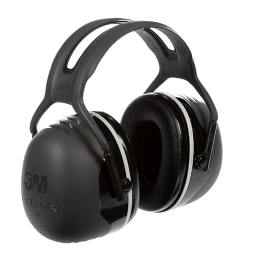 Image of 3M Peltor X5A Ear Defenders with Headband, Earmuffs for Reliable Hearing Protection Against High Noise Levels in Industrial Settings, 37 dB, Black, One Size